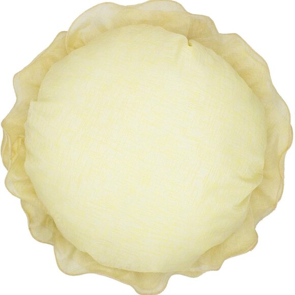 Set of 2 Yellow 3D Rose Chiffon 16\